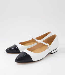 DARLIA MI BLACK WHITE PATENT LEATHER