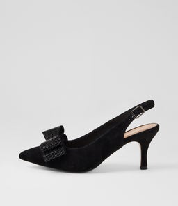 TRYTAN MI BLACK SUEDE JEWELS