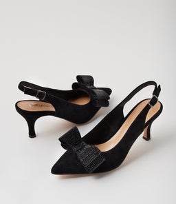 TRYTAN MI BLACK SUEDE JEWELS