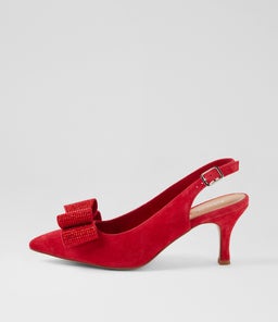 TRYTAN MI RED SUEDE JEWELS