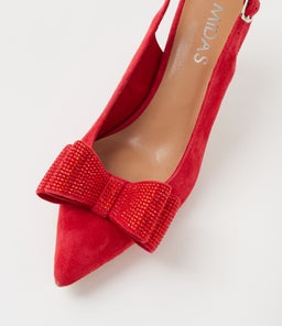 TRYTAN MI RED SUEDE JEWELS