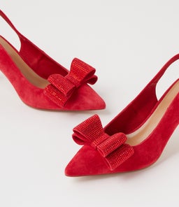 TRYTAN MI RED SUEDE JEWELS