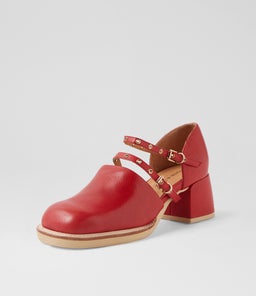 ACCESSA MI RED TUMBLE LEATHER
