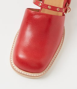 ACCESSA MI RED TUMBLE LEATHER