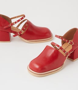 ACCESSA MI RED TUMBLE LEATHER