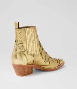 EEGER MI GOLD DISTRESSED LEATHER