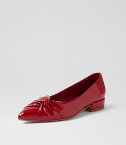 ECCLES MI DK RED PATENT LEATHER