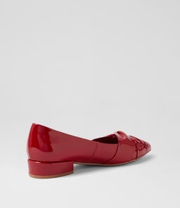 ECCLES MI DK RED PATENT LEATHER