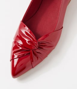 ECCLES MI DK RED PATENT LEATHER