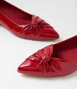 ECCLES MI DK RED PATENT LEATHER