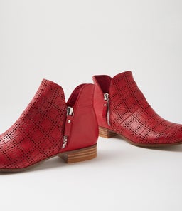 FAMUS MI DK RED LEATHER