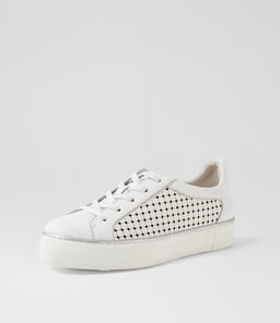 FUNFAIR MI WHITE WHITE SOLE LEATHER