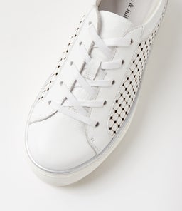 FUNFAIR MI WHITE WHITE SOLE LEATHER