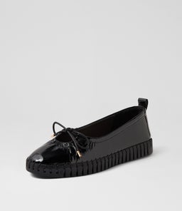 HALLOUMI MI BLACK BLACK SOLE PATENT LEATHER