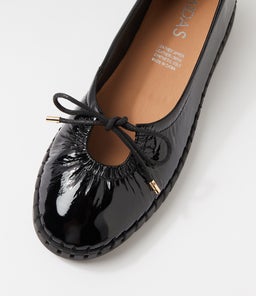 HALLOUMI MI BLACK BLACK SOLE PATENT LEATHER