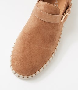 HALPHA MI LT CHOC ALMOND SOLE SUEDE