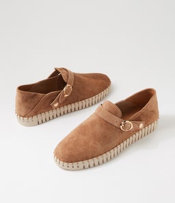 HALPHA MI LT CHOC ALMOND SOLE SUEDE