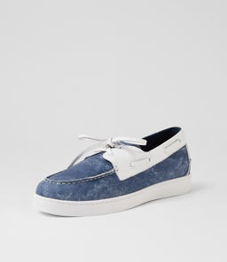 JAYLONS MI BLUE DIST WHITE LEATHER