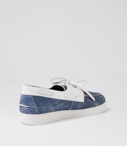 JAYLONS MI BLUE DIST WHITE LEATHER