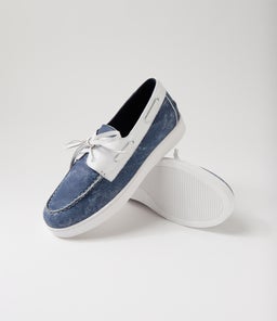 JAYLONS MI BLUE DIST WHITE LEATHER