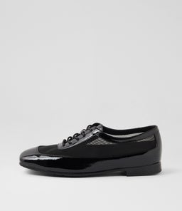 PARTOFF MI BLACK BLACK HEEL PATENT MESH
