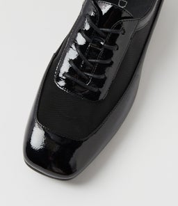 PARTOFF MI BLACK BLACK HEEL PATENT MESH