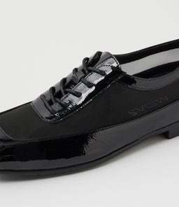 PARTOFF MI BLACK BLACK HEEL PATENT MESH