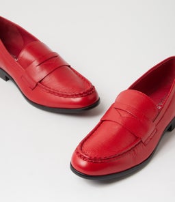 QUACKA MI DK RED LEATHER