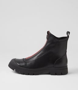 SARABO MI BLACK BLACK SMOOTH LEATHER