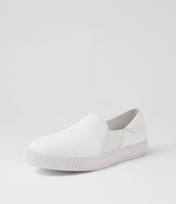 TEATIME MI WHITE WHITE SOLE LEATHER
