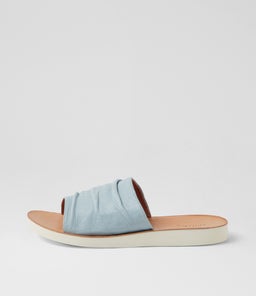 NICKIE MI POWDER BLUE WHITE SOLE LEATHER
