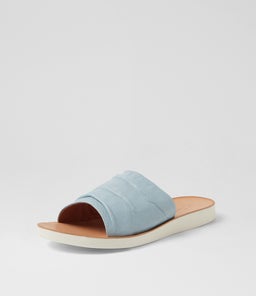 NICKIE MI POWDER BLUE WHITE SOLE LEATHER