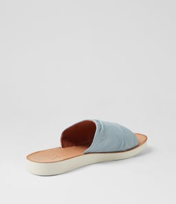 NICKIE MI POWDER BLUE WHITE SOLE LEATHER