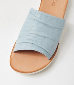 NICKIE MI POWDER BLUE WHITE SOLE LEATHER