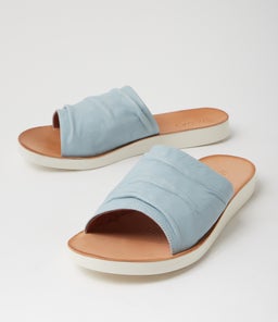 NICKIE MI POWDER BLUE WHITE SOLE LEATHER