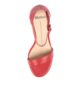 GESSIE RED LIZARD LEATHER