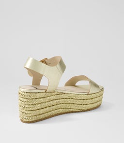 NOLESS PALE GOLD GOLD LEATHER ROPE