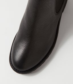 BISCOTI BLACK BLACK HEEL LEATHER