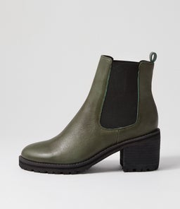 BISCOTI OLIVE LEATHER