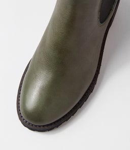 BISCOTI OLIVE LEATHER