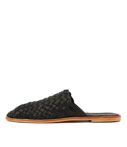 LUELLA MO BLACK WASHED LEATHER