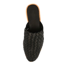 LUELLA MO BLACK WASHED LEATHER
