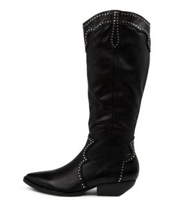 PELLA MO BLACK BLACK HEEL LEATHER