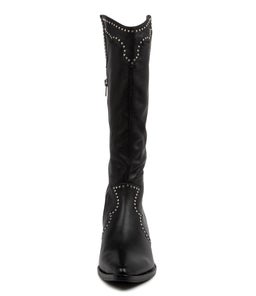 PELLA MO BLACK BLACK HEEL LEATHER
