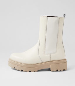 HARLA MO CREAM LEATHER