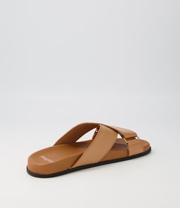 HEFTI MO CARAMEL TAN BLACK SOLE LEATHER