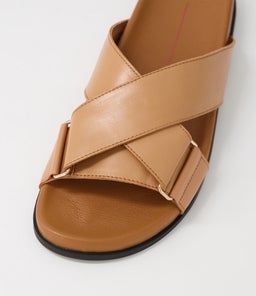 HEFTI MO CARAMEL TAN BLACK SOLE LEATHER