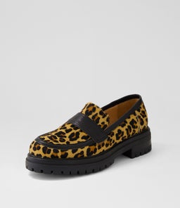ALANTA MO LEOPARD BLACK PONY LEATHER