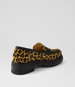 ALANTA MO LEOPARD BLACK PONY LEATHER