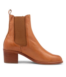 BINDI MO DK TAN CHESTNUT HEEL LEATHER